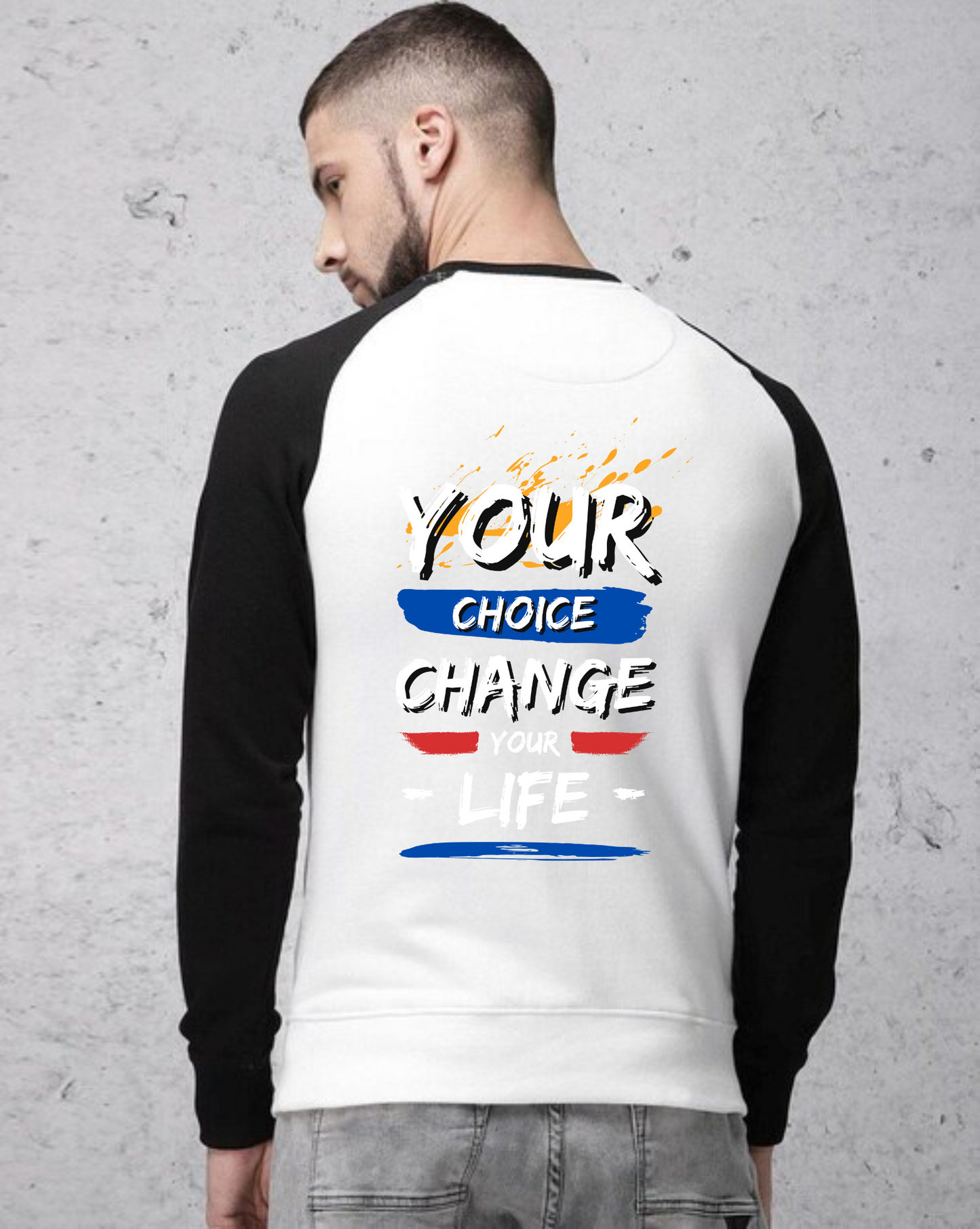 Change Your Life Motivation Quote Unisex Raglan T-Shirt