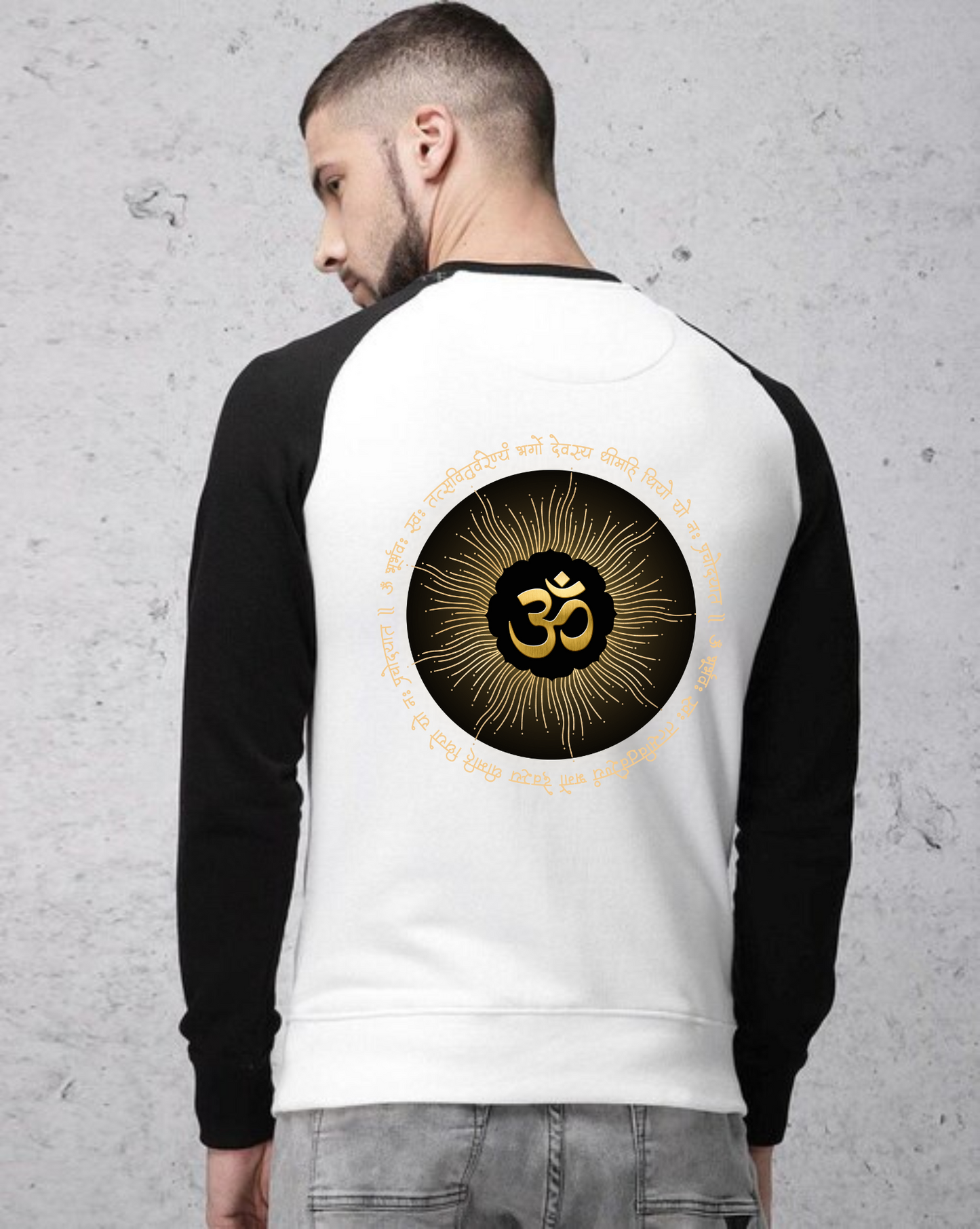 Om Religious Word Unisex Raglan T-Shirt