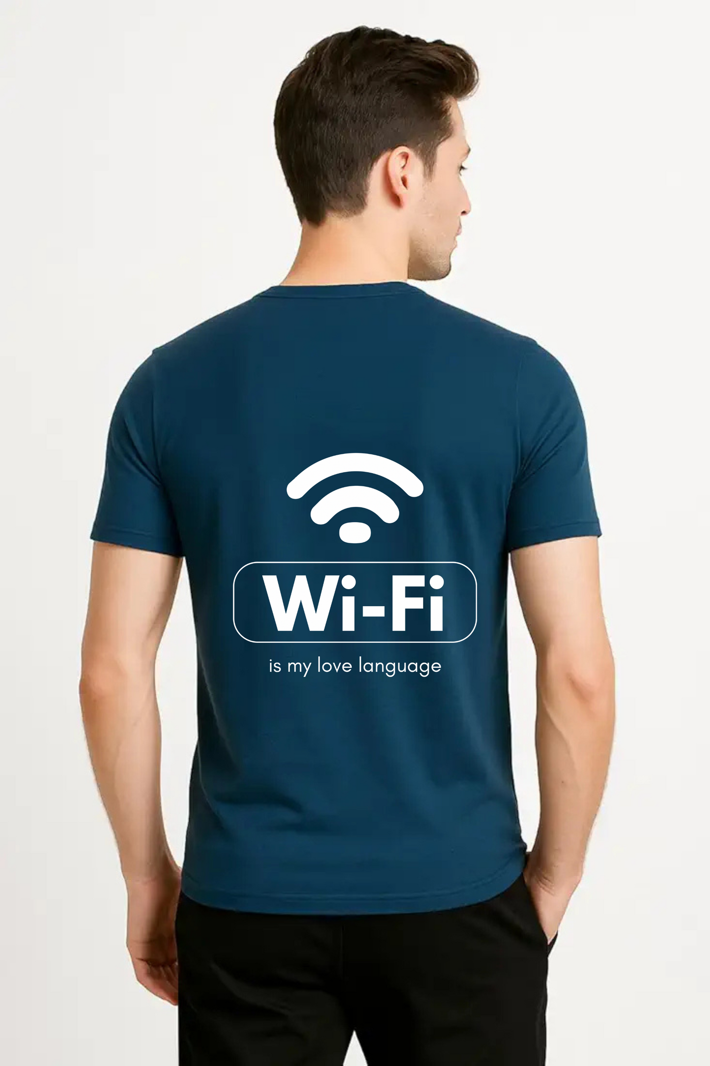 Unisex Classic Wi-Fi Design Crew T-Shirt