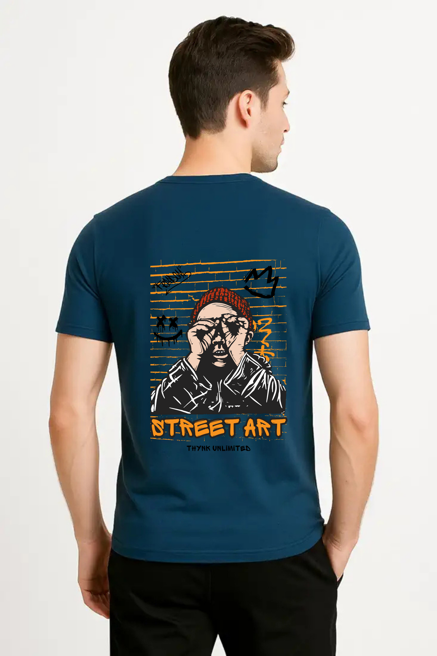Unisex Classic Street Art Design Crew T-Shirt
