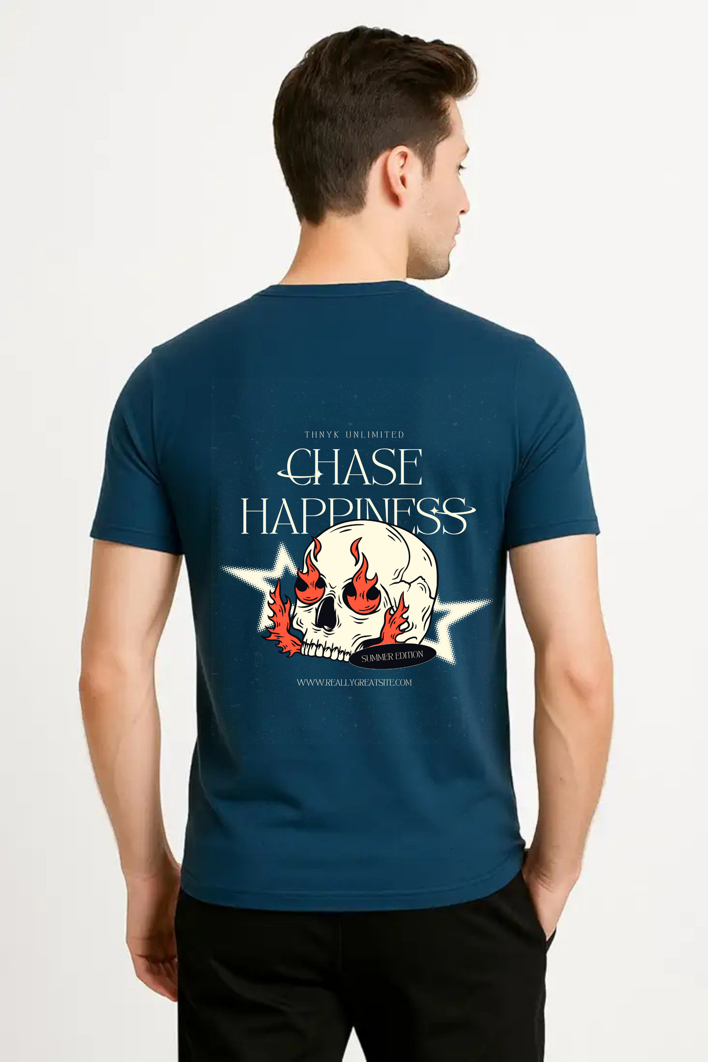 Unisex Chase Happiness Classic Design Crew T-Shirt