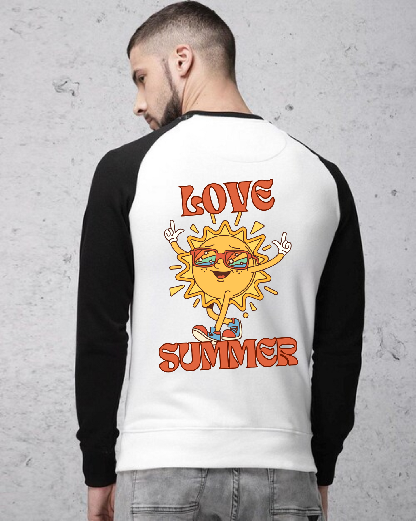Love Summer Design Unisex Raglan T-Shirt
