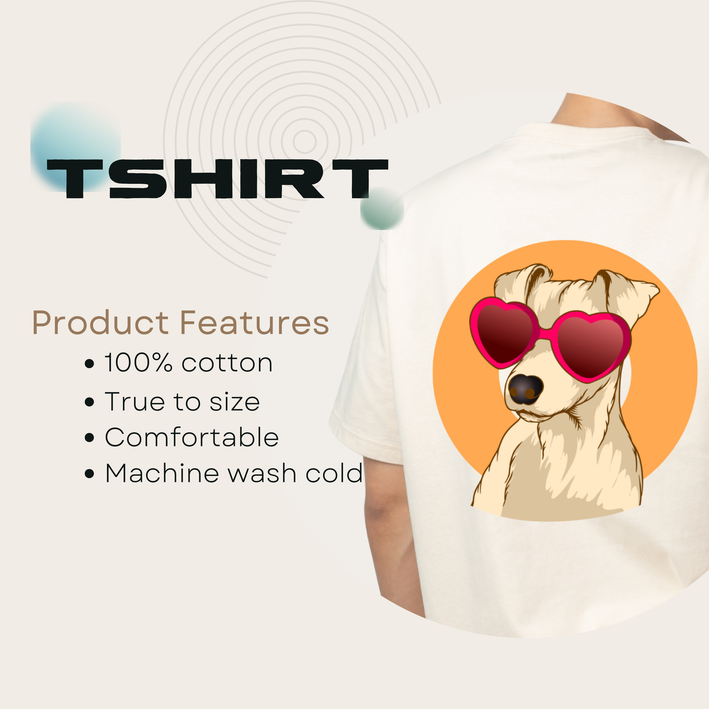 Dog Love Unique Design Unisex Basic T-Shirt