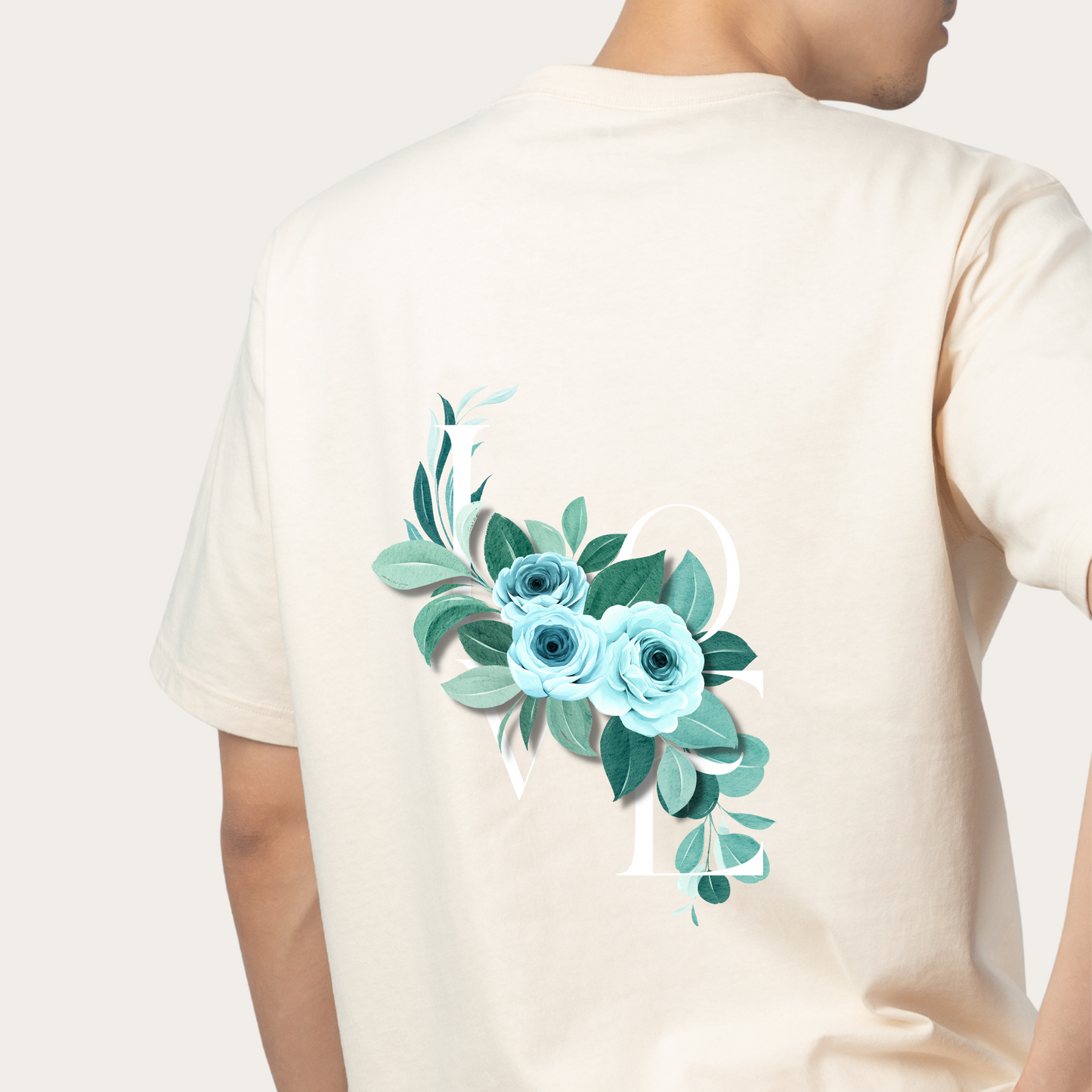 Beautiful Flower Design Unisex Oversized Classic T-Shirt
