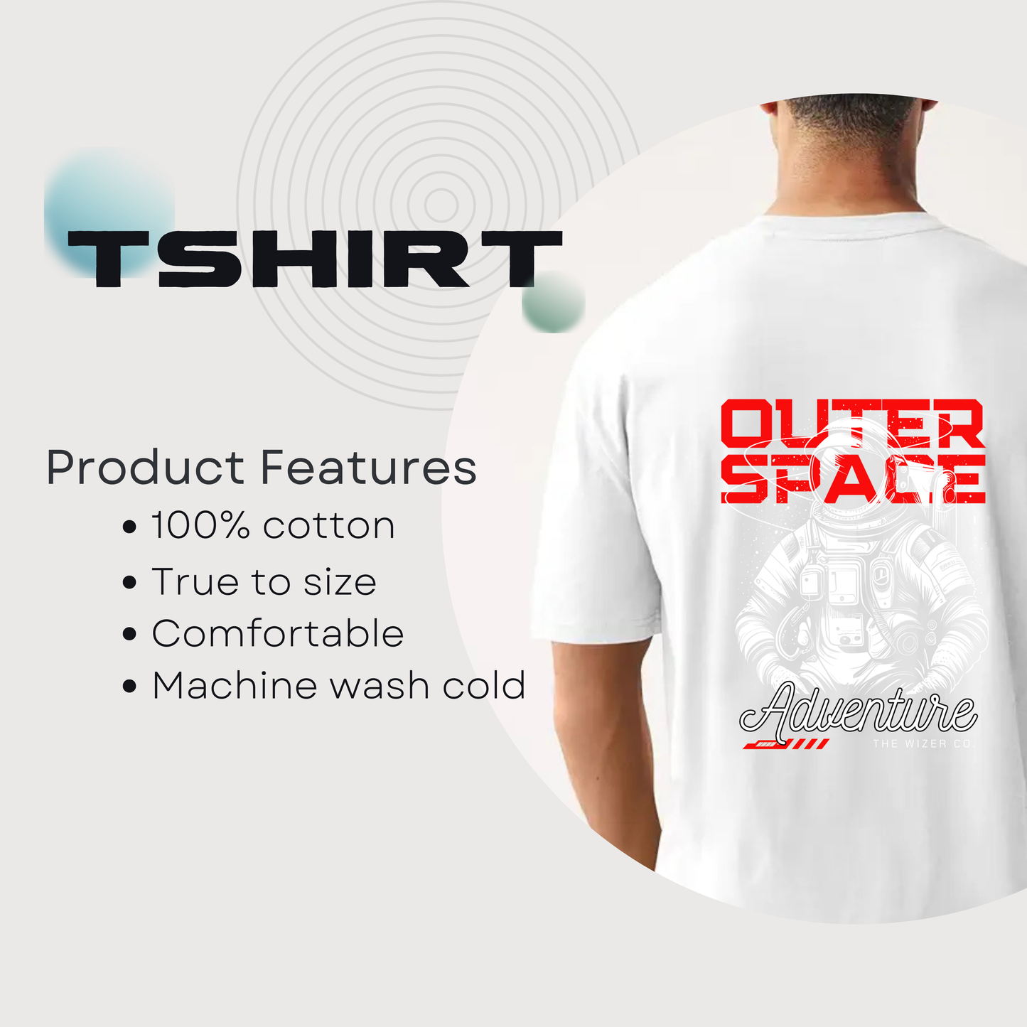 Outer Space Adventure Unisex Oversized Classic T-Shirt