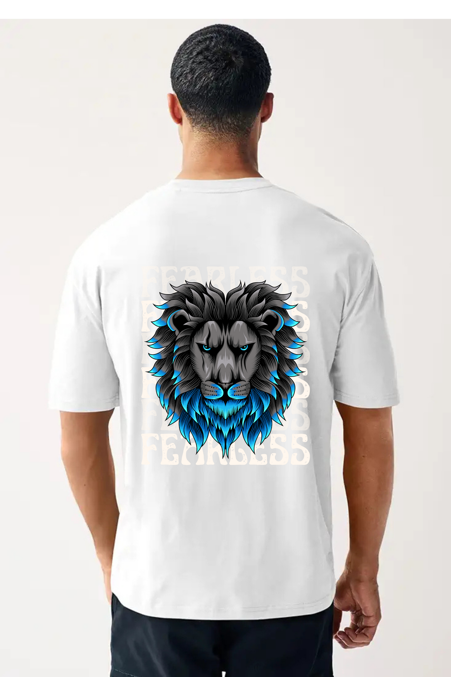 Fearless Lion Unisex Oversized Classic T-Shirt