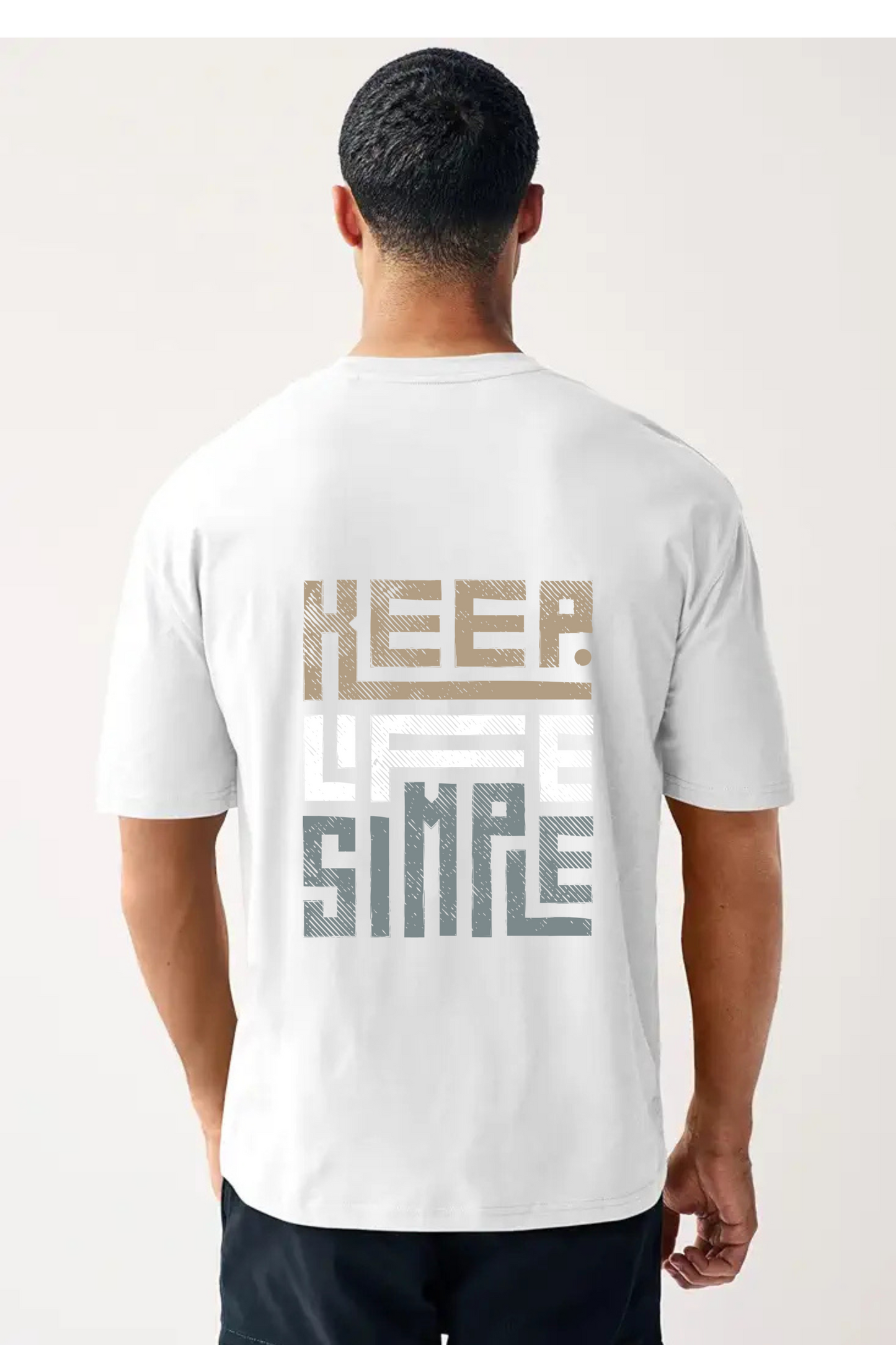 Keep Life Simple Quote Unisex Oversized Classic T-Shirt