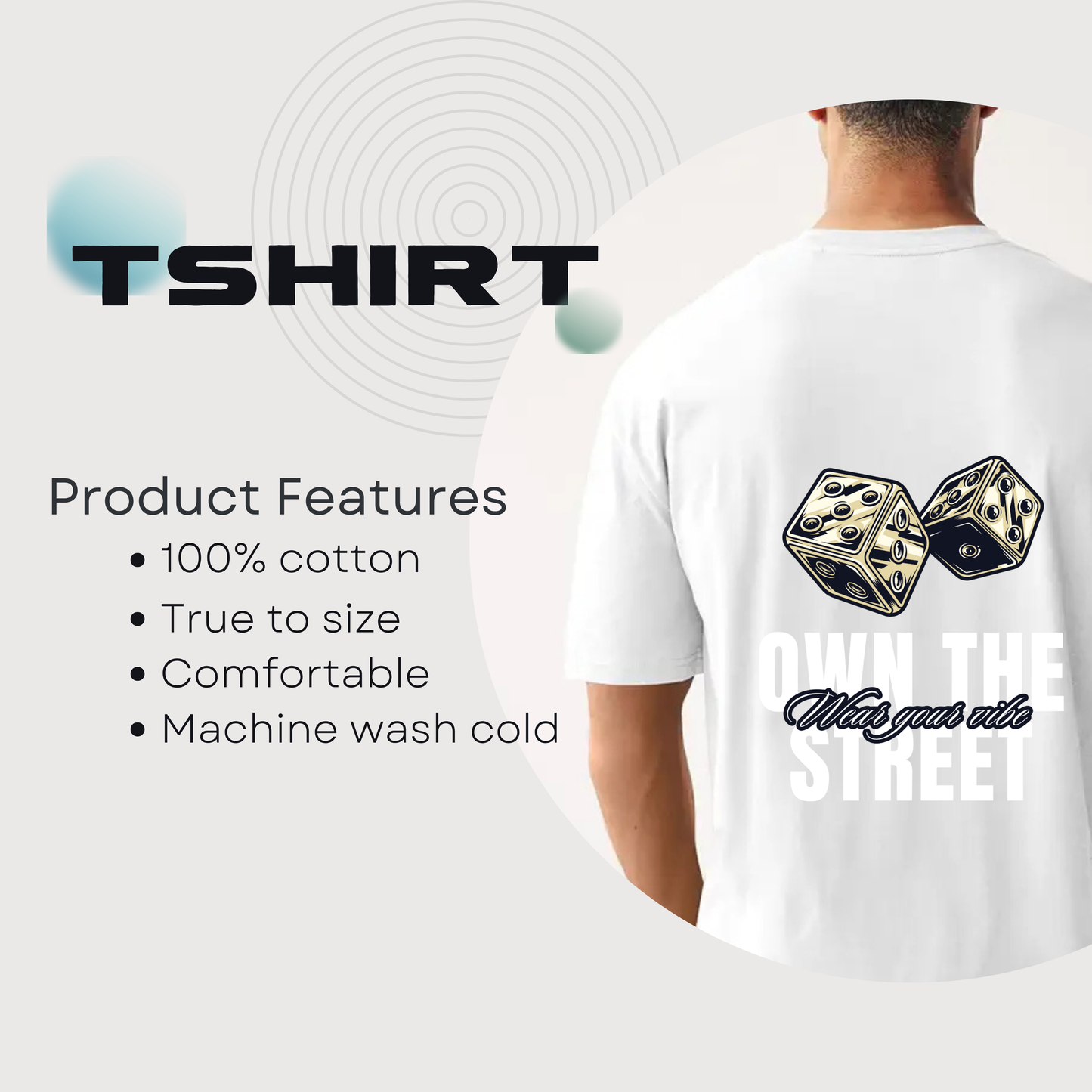 Own The Street Beautiful Design Unisex Oversized Classic T-Shirt