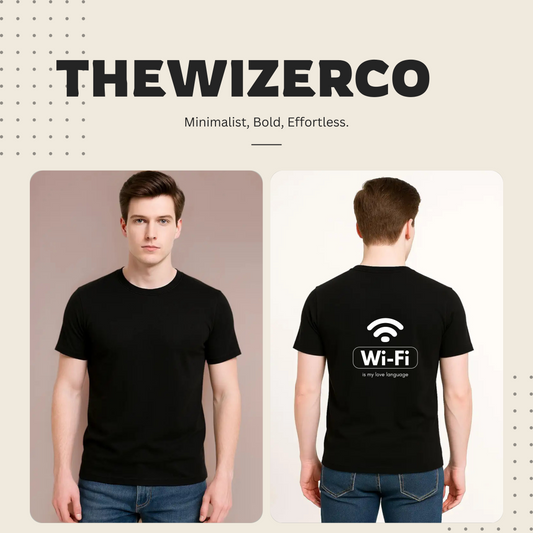 Unisex Classic Wi-Fi Design Crew T-Shirt