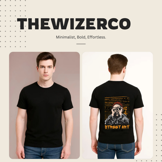 Unisex Classic Street Art Design Crew T-Shirt