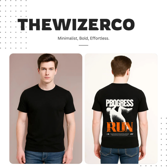 Unisex Progress Run Classic Design Crew T-Shirt