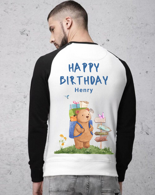 Happy Birthday Henry Design Unisex Raglan T-Shirt