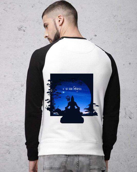 Mahadev Peace Design Unisex Raglan T-Shirt