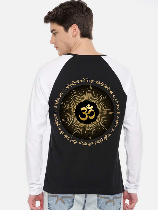 Om Religious Word Unisex Raglan T-Shirt