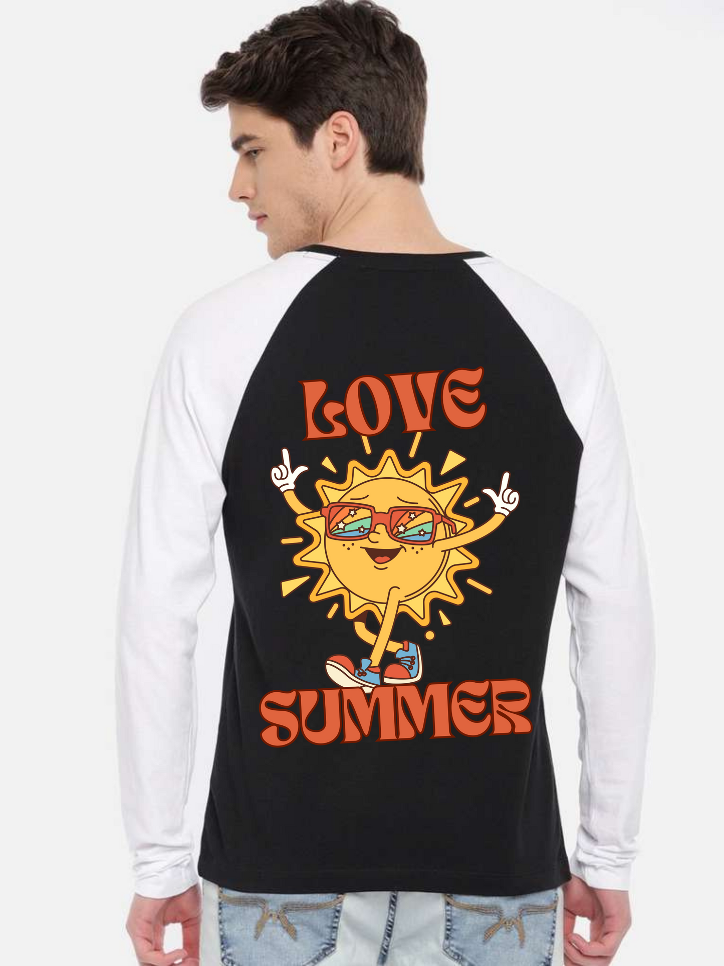 Love Summer Design Unisex Raglan T-Shirt
