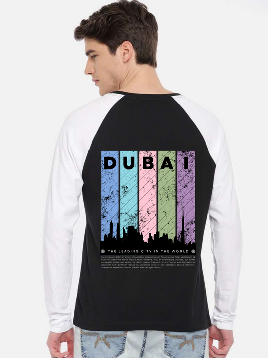 Dubai Colourful Design Unisex Raglan T-Shirt