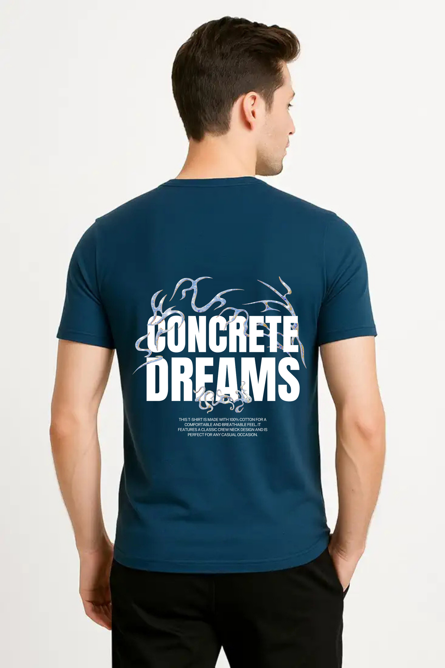 Unisex Classic Concrete Dreams Design Crew T-Shirt