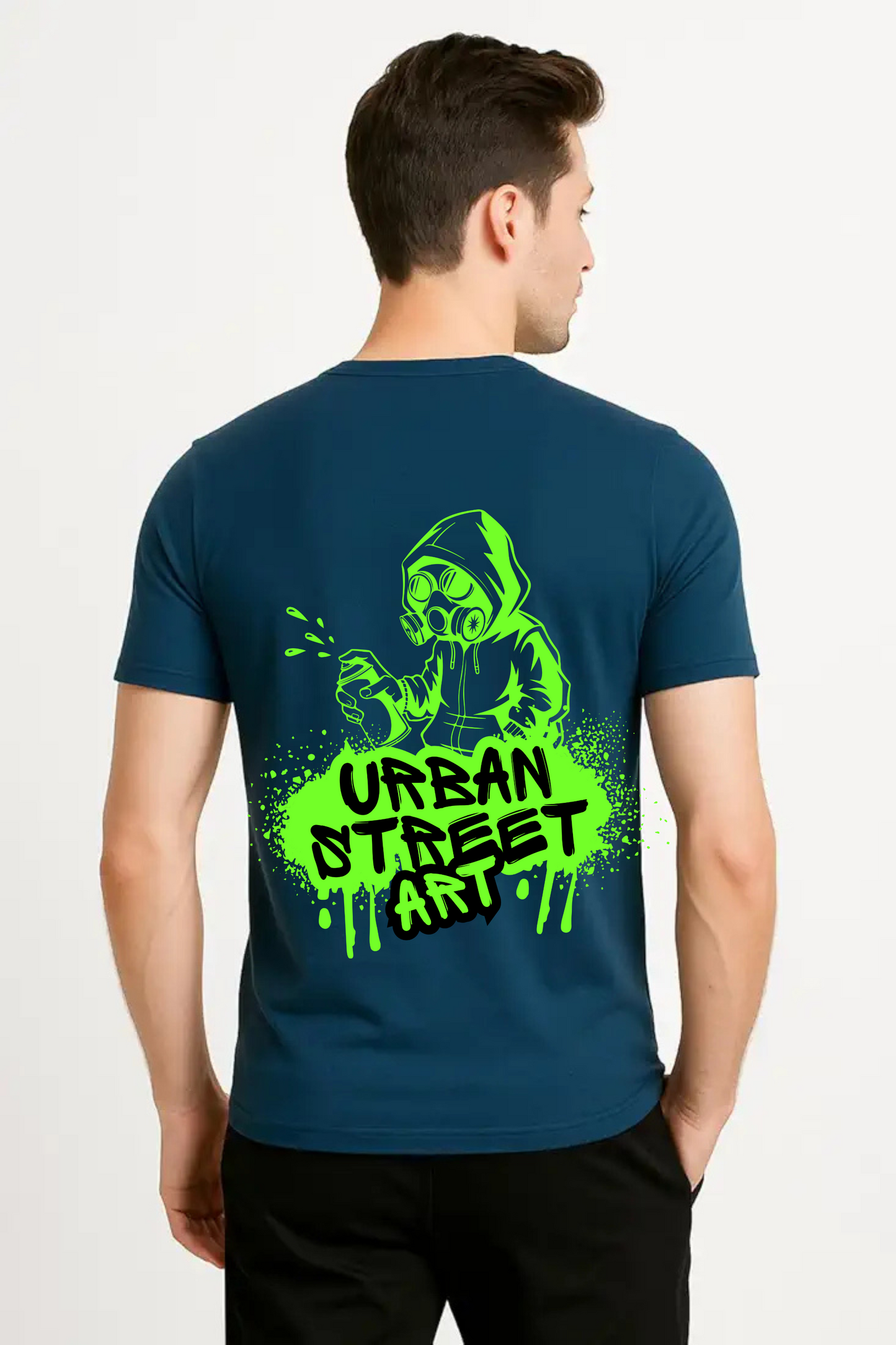 Unisex Classic Urban Street Arts Design Crew T-Shirt