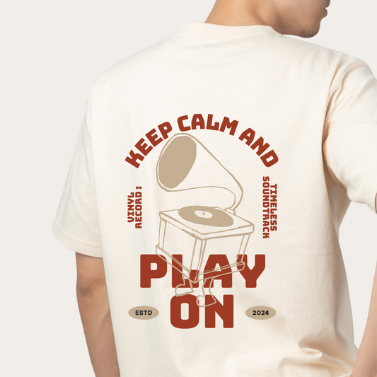 Unisex Play On Design Oversized Classic T-Shirt