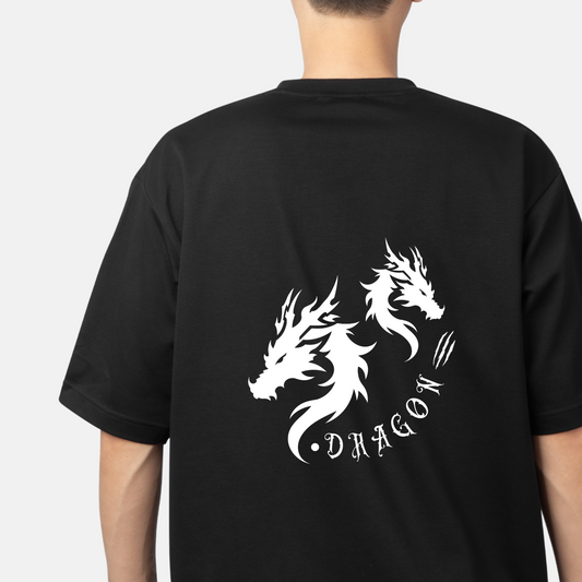 Dragon Simple Design Unisex Oversized Classic T-Shirt