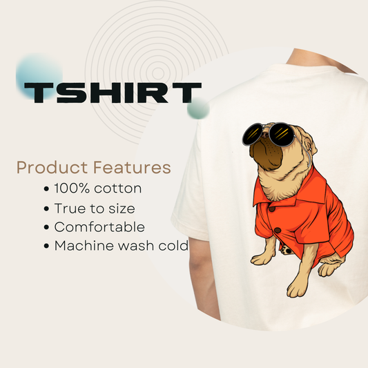 Googles Dog Unisex Basic T-Shirt