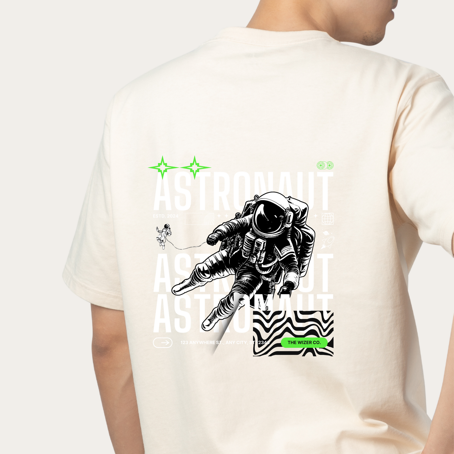 Astronaut Aesthetic Design Unisex Oversized Classic T-Shirt