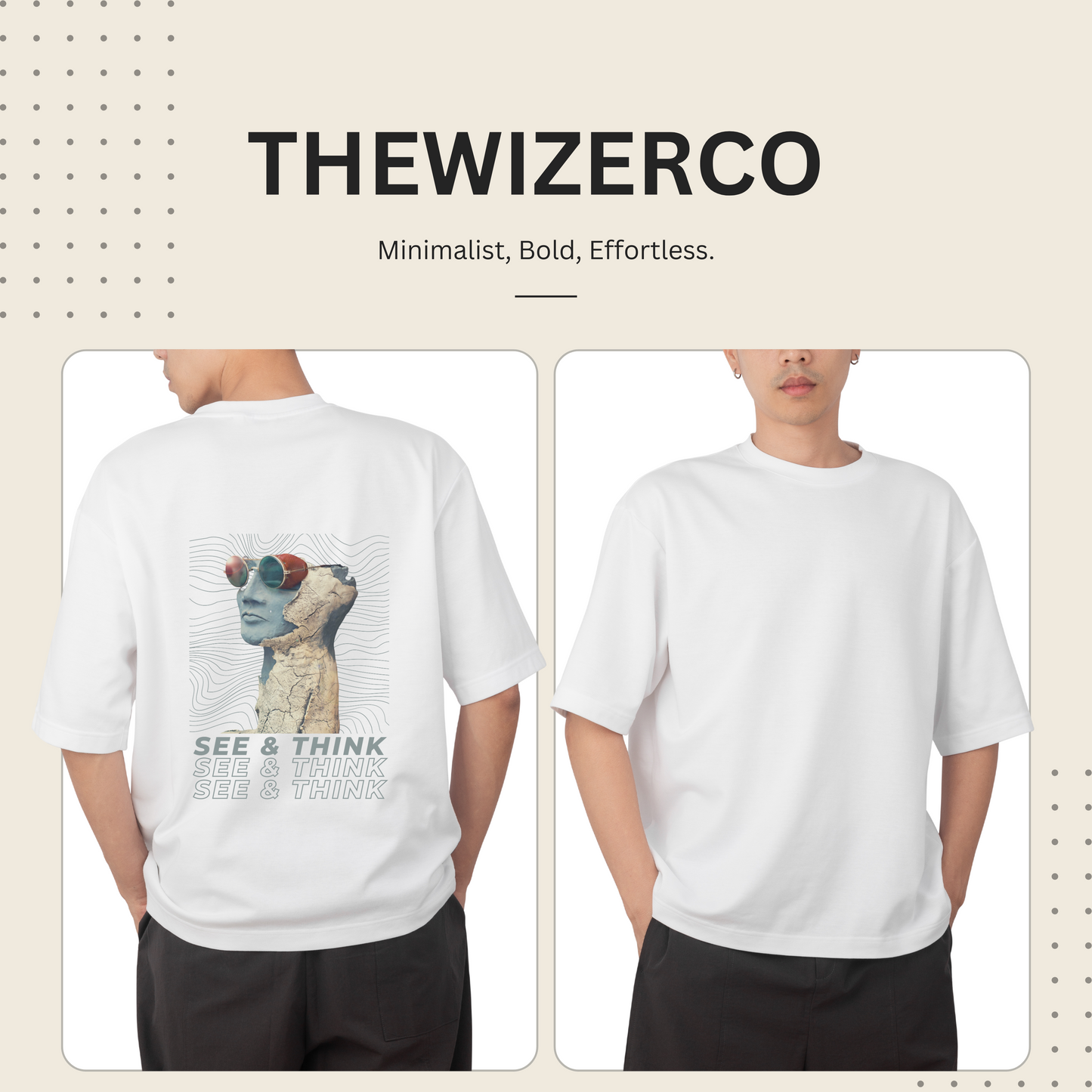 See & Think Aesthetic Unique Design Unisex Basic T-Shirt