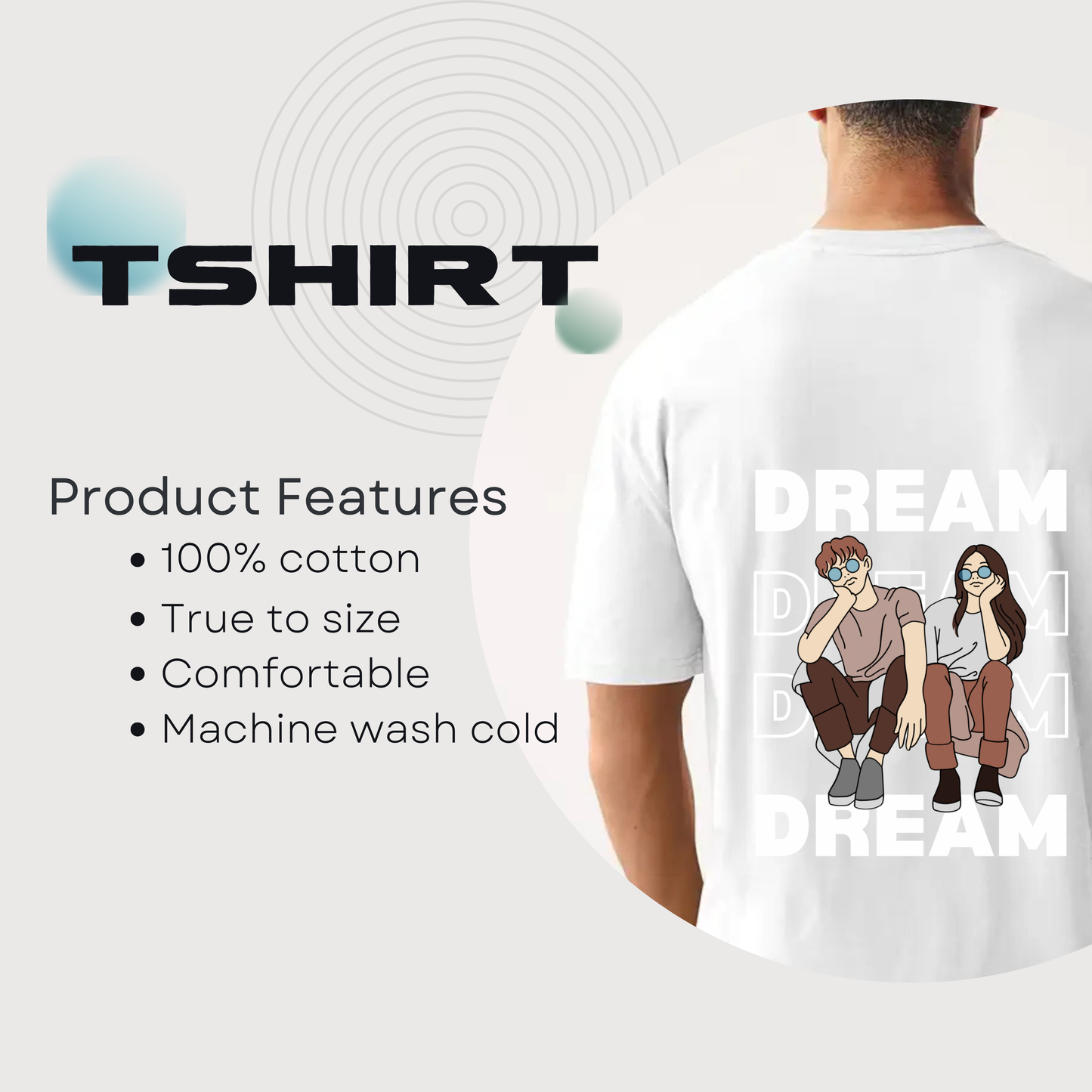 Dream Couple Aesthetic Design Unisex Oversized Classic T-Shirt