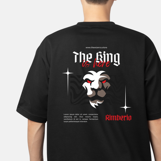 The King Is Here Design Unisex Oversized Classic T-Shirt