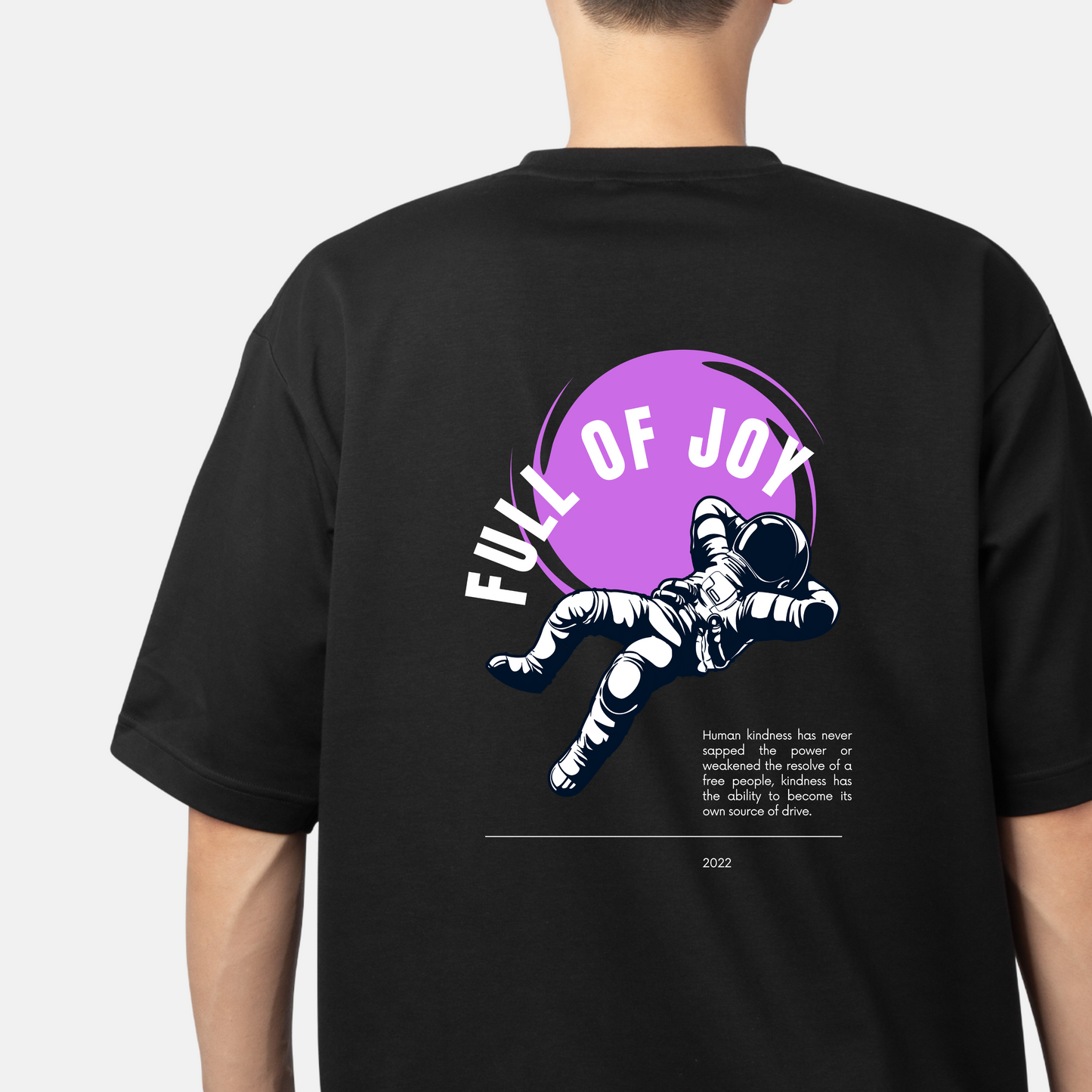 Full Of Joy Design Unisex Oversized Classic T-Shirt
