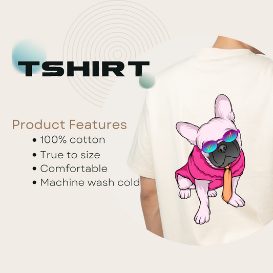 Cute Cool Dog Unisex Basic T-Shirt