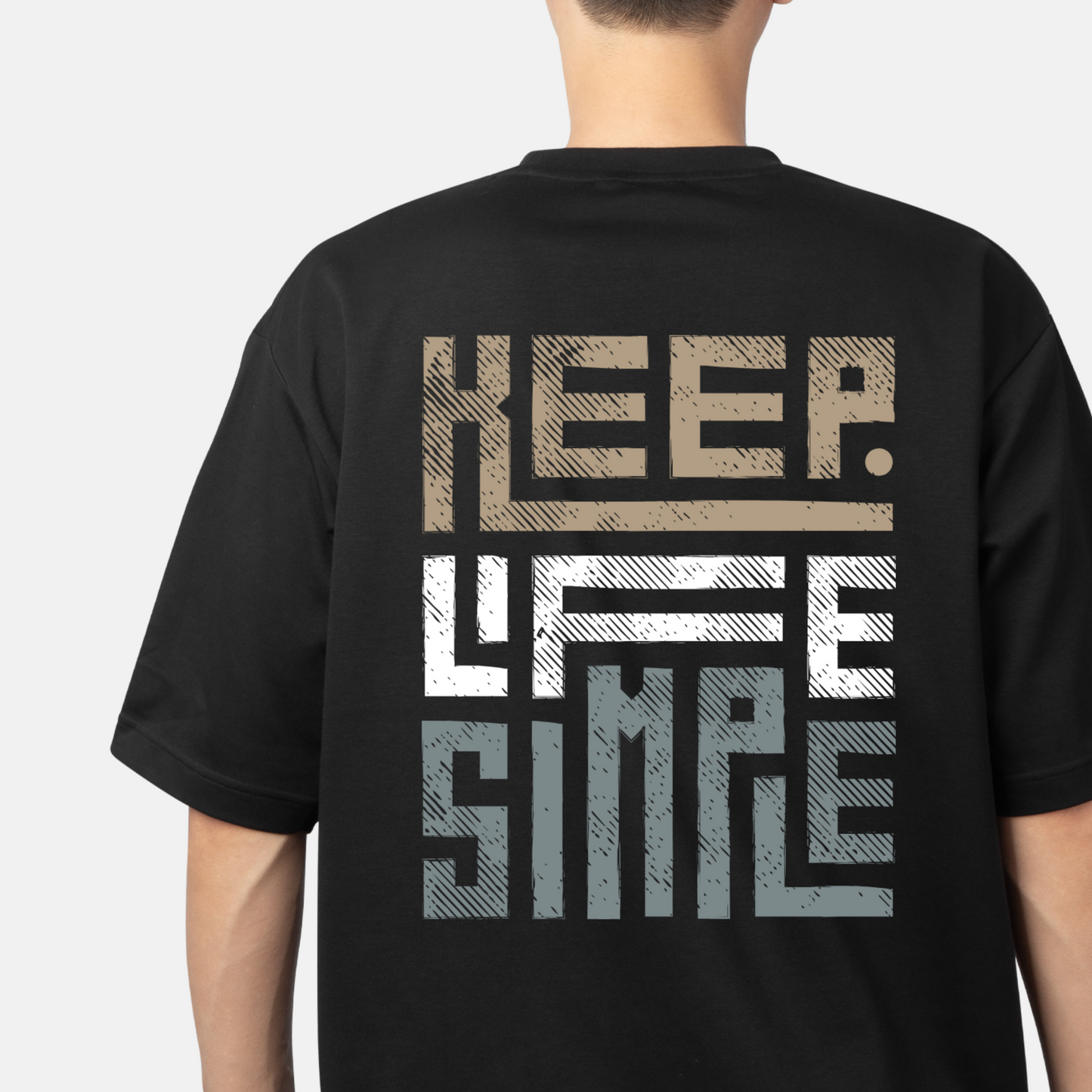 Keep Life Simple Quote Unisex Oversized Classic T-Shirt