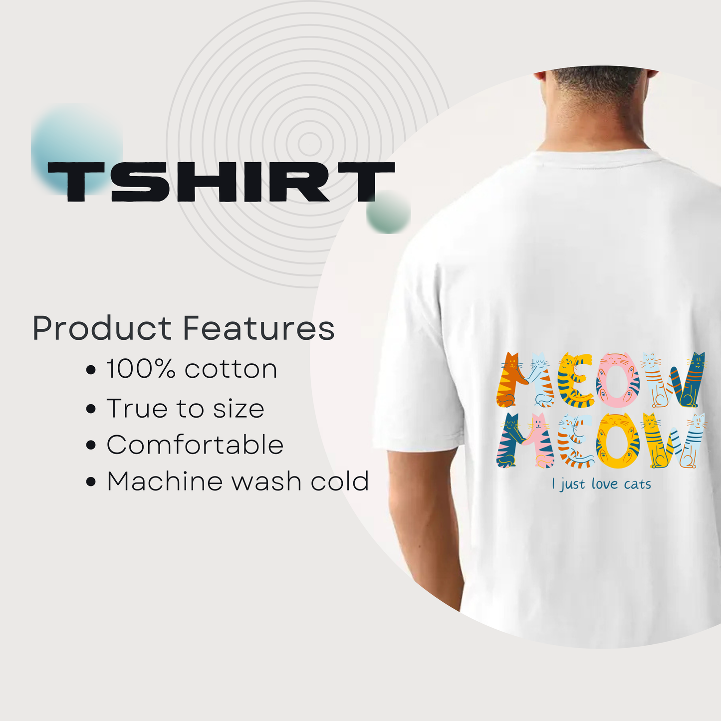 Cat lovers Design Unisex Oversized Classic T-Shirt