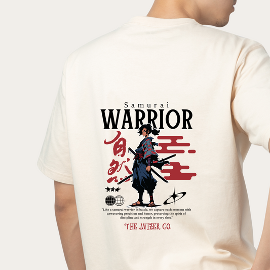 Unisex Oversized Anime Warrior Design Classic T-Shirt