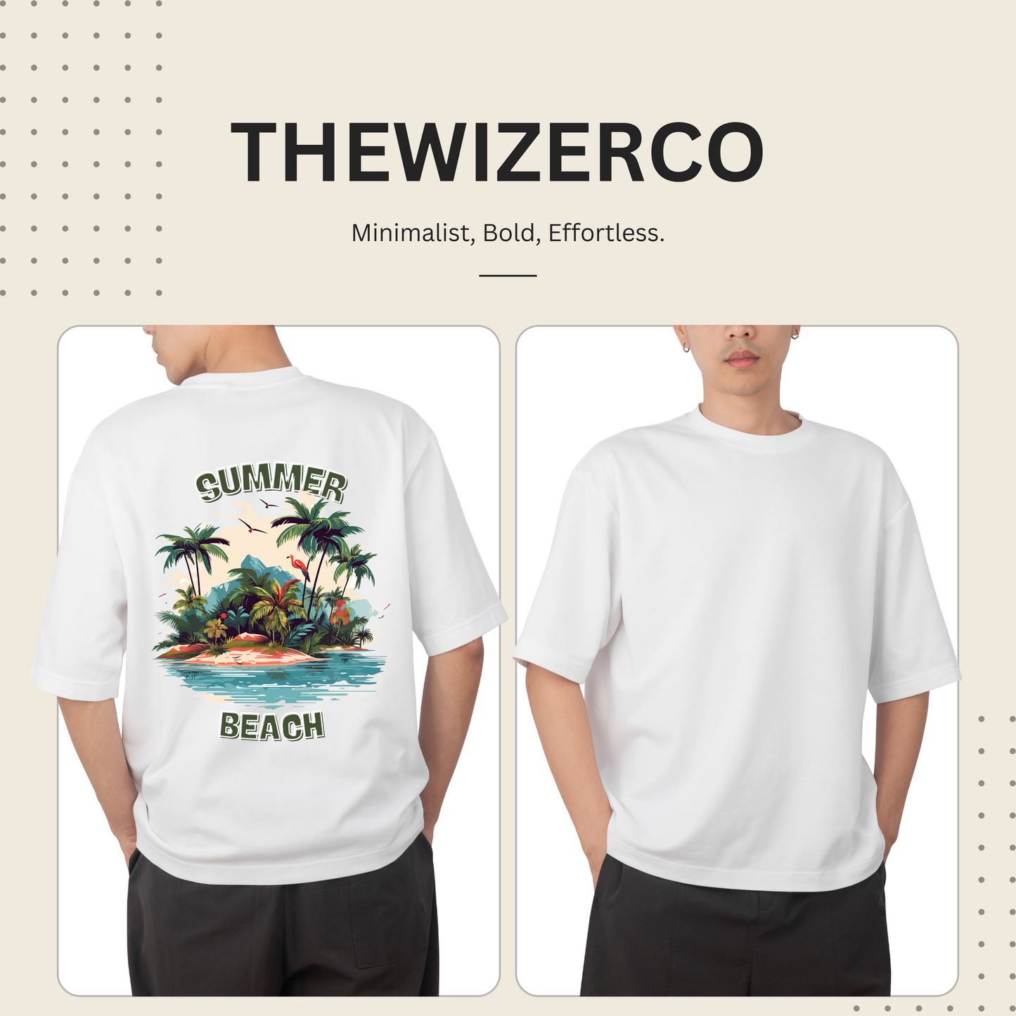 Summer Beach Beautiful Design Unisex Classic Crew T-Shirt