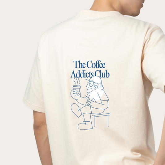 Unisex Coffee Addicts Club Oversized Classic T-Shirt