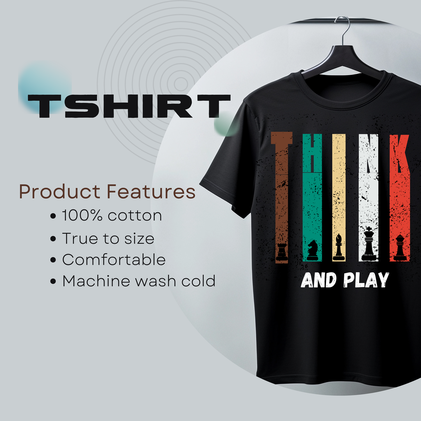 Think And Play Unique colourful design Unisex Basic T-Shirt