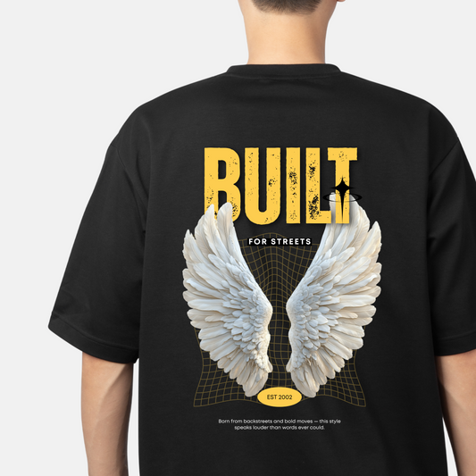 Built Beautiful Feathers Design Unisex Oversized Classic T-Shirt