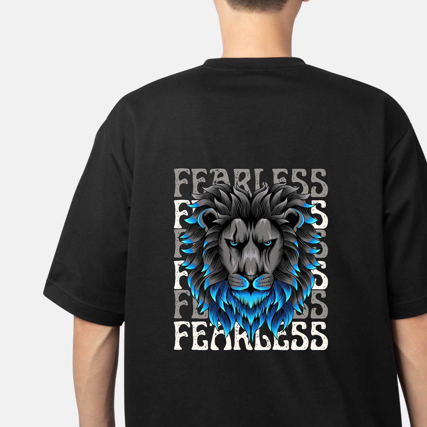 Fearless Lion Unisex Oversized Classic T-Shirt