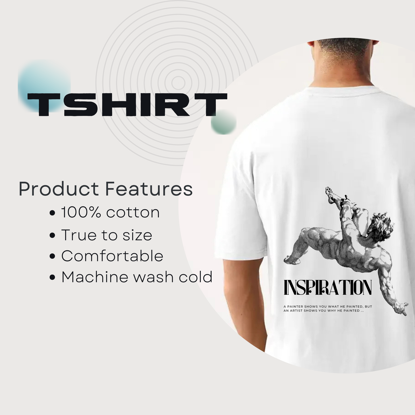 Inspiration Aesthetic Design Unisex Oversized Classic T-Shirt
