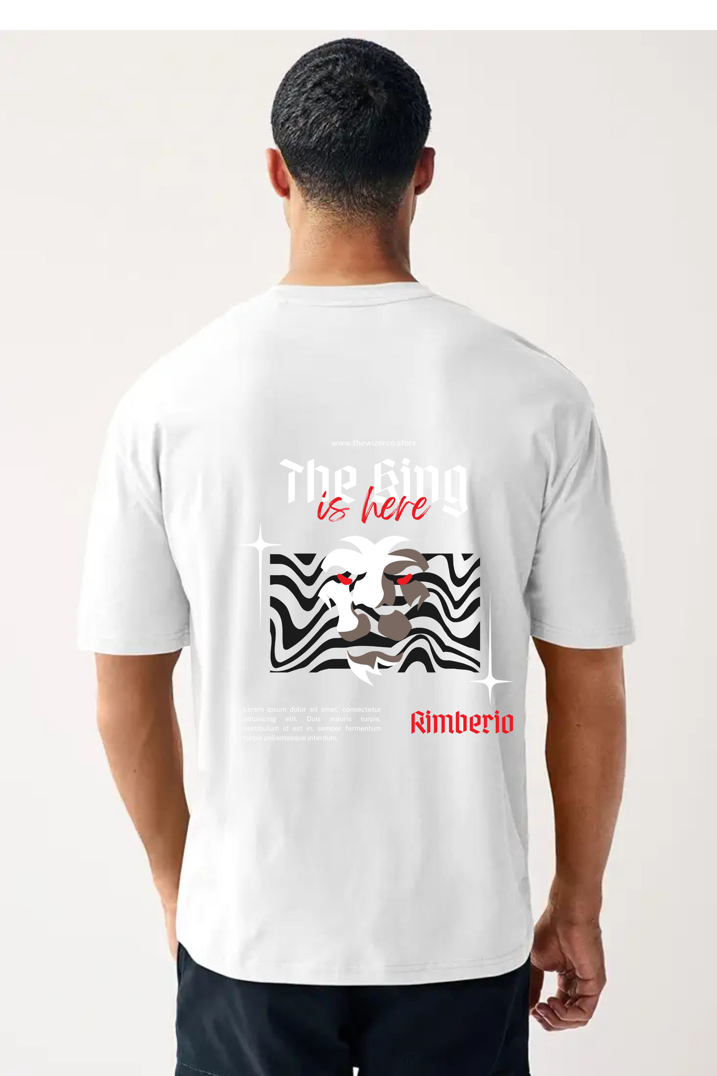 The King Is Here Design Unisex Oversized Classic T-Shirt