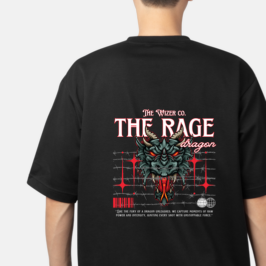 The Rage Dragon Unisex Oversized Classic T-Shirt