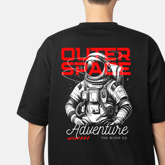 Outer Space Adventure Unisex Oversized Classic T-Shirt