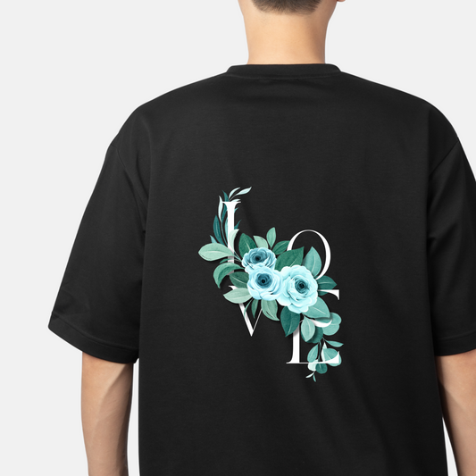 Beautiful Flower Design Unisex Oversized Classic T-Shirt