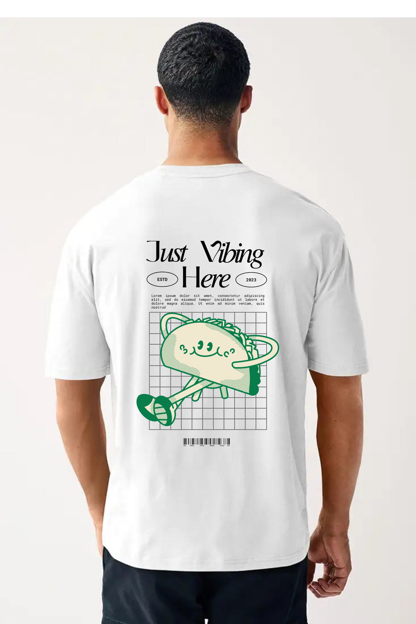 Just Vibing Here Unisex Oversized Classic T-Shirt
